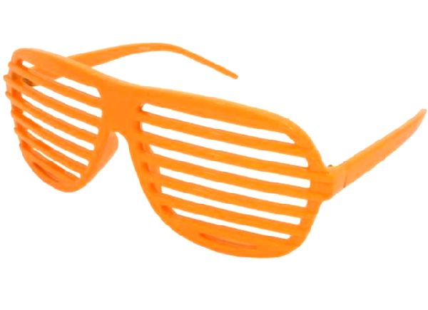 Neon Orange Shutter Glasses Novelties Parties Direct Ltd